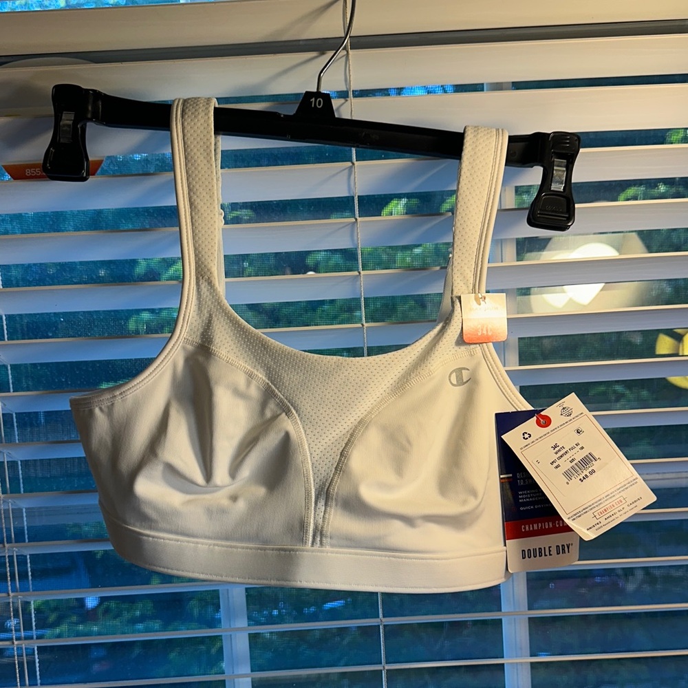 Champion White Double Dry High-Impact Sports Bra size 34C - Picture 3 of 9